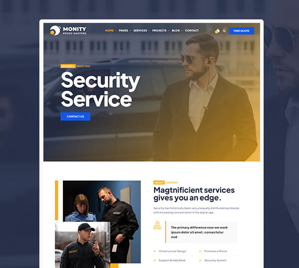 CCTV & Security WordPress Theme