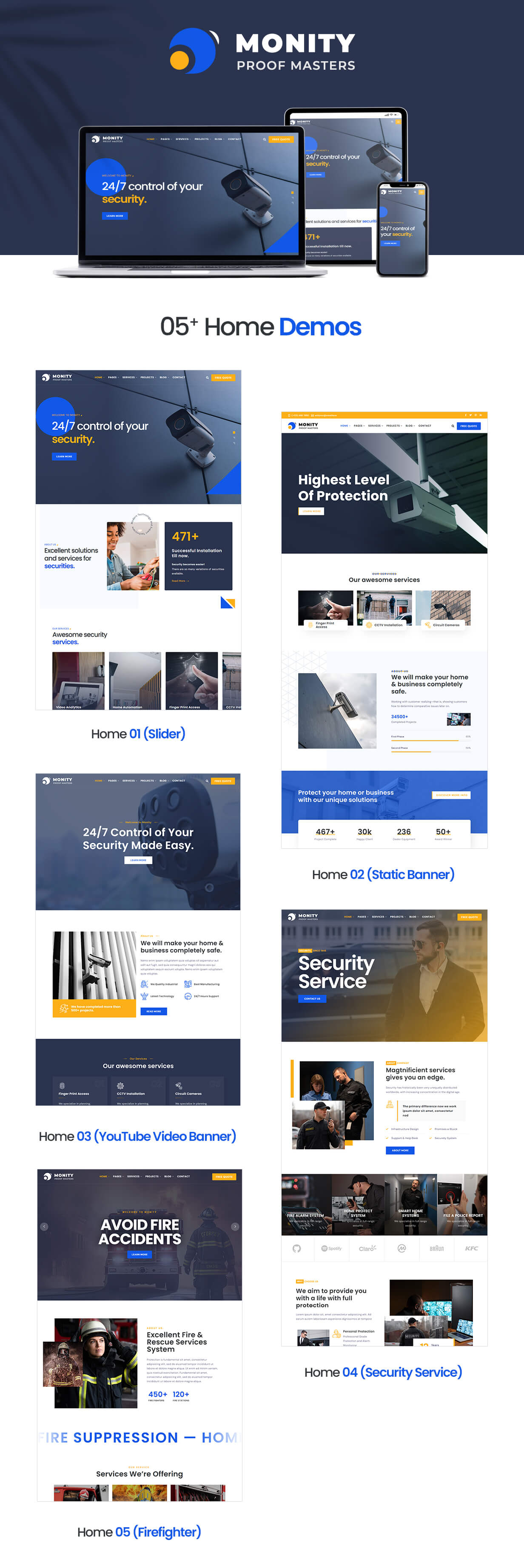 CCTV & Security WordPress Theme